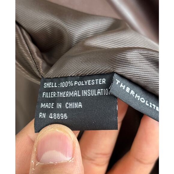 Michaela Fur Womens small soft brown leather jacket boho lined long - Picture 5 of 7